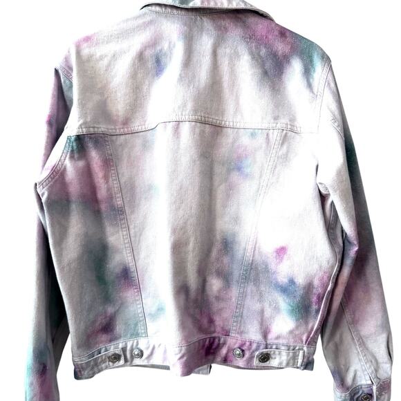 ISABEL MARANT: Men's Tie Dye Denim "Jeddy" Jacket - M - Picture 2 of 4